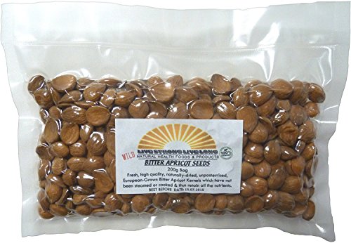 Bitter Apricot Seeds Raw 100% Organic (Kernels) 200g Bag 1/2lb