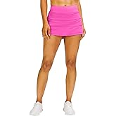 MEIVSO Women's Pleated Workout Tennis Skirts with Pockets Activewear Sports Skort Built-in Shorts