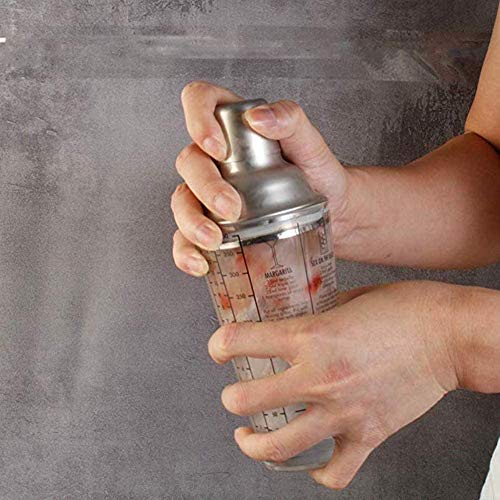 LKNJLL Cocktail Shaker Set Barkeeper Kit mit Zubehör Professionelle Bar Werkzeuge und Bambus Stehen (19 PCS), aus… – Bild 6