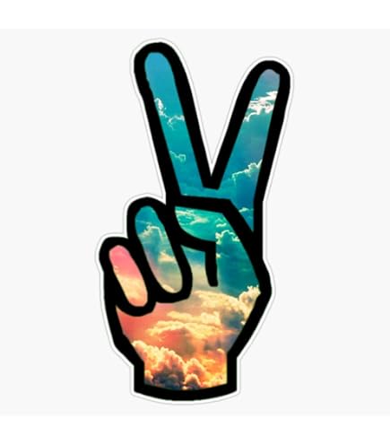 U24 Adesivo Auto Peace Finger Sami Lappland – 13x6 Cm – Ritagliato – UV Resistant