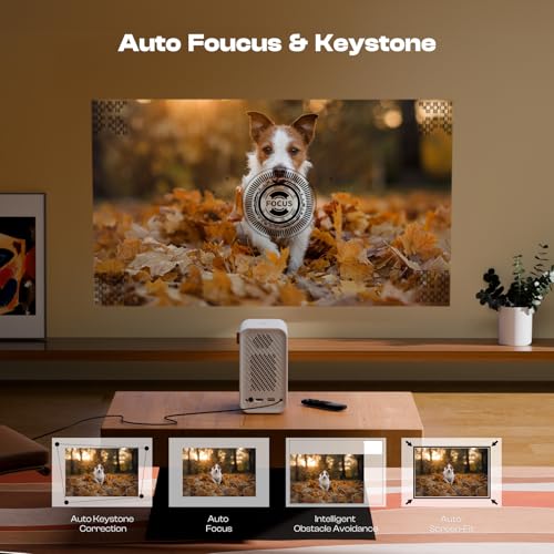 Caydo P1 Art Projector with Exclusive Drawing App for Artists, Portable Auto Focus & Keystone LED Projector for Drawing and Tracing, 4K Support, 100’’ Display, Compatible with iOS/Android, Upgraded