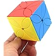 AI-YUN 3x3 Clover Speed Cube, Stickerless 3x3 Clover Magic Cube, Twisty Skewb Cube Puzzle Toys, Brain Teasers