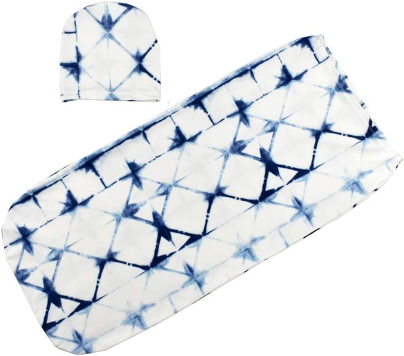 MINI Boutique Baby Cocoon Swaddle Blanket Newborn Soft Swaddle Blanket+Beanie Receiving Blankets Photography Accessories