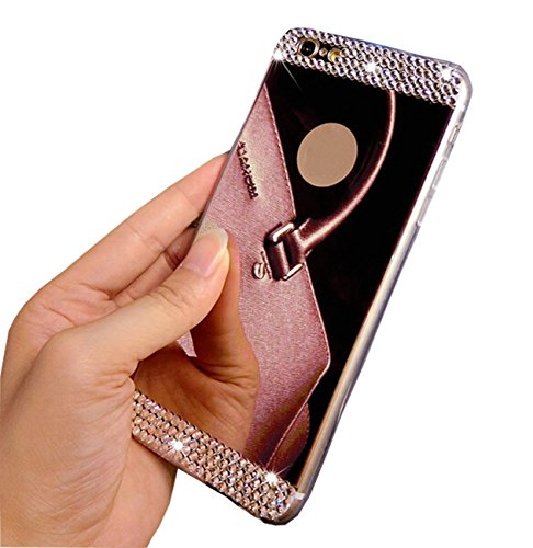 Iphone 6 case, sinlifu luxury diamond mirror crystal bl…
