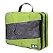BAGSMART Travel Packing Cube (Small-Large 3 Piece) for Carry-on Travel Accessories, Suitcase and Backpacking (Double Compartment, Green)