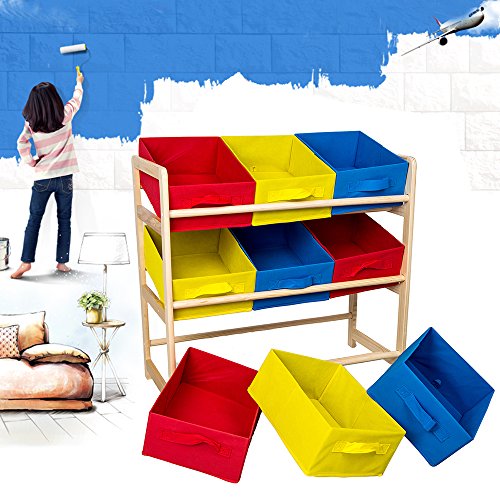 Baby Toy Organizer Storage Bins Removable Multicolored Storage Rack Folding Box for Kids Childrens Playroom Furniture