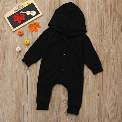 image for Sale ! Teresamoon Cotton Outfits, Baby Girls Boys Hooded Romper Solid 