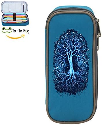 Fymanlu The Tree of Falling Stars Big Capacity Pencil Case Bag Portable Stylish Nylon Pen Cases