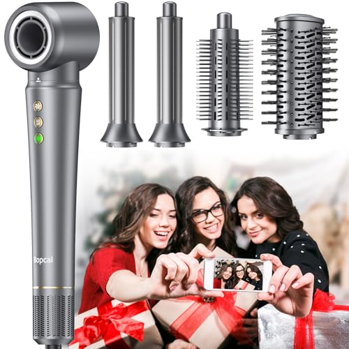 Cepillo de Aire Multifunción 5 in 1 Air Styler con Iónico 110000 RPM para Secado Rápido Sin Daños por Calor Efecto, Cepillo Secador Inteligente con Control Automático de Temperatura, Dar Regalo