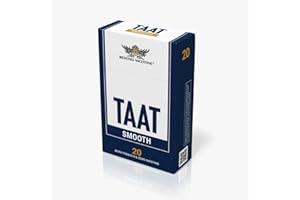 TAAT Herbal Cigarettes - Natural, Nicotine-Free, Tobacco-Free - Natural Herbal Smoking Blend Alternative with 50mg Extract for Adults - Full Flavors, Delicate Taste - 20-Stick Flip Top Pack (Smooth)