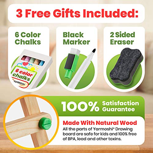 4 YARMOSHI+Adjustable+Blackboard+Magnetic+Learning