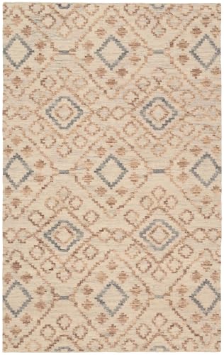 Dash & Albert Jelly Roll Sky Geometric Handwoven Wool Rug, 5'x8' at Amazon