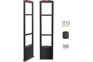 AOEEKI Retail Anti-Theft Equipment Sensor Kit,Security Tags Checkpoint RF 8.2mhz Systems Sensor Sound Light Alarm with 100pcs Clothing Security Tags Protection of Supermarkets Clothing Stores Toy