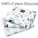 Muslin Swaddle Blankets Silky Soft 100% Cotton Absorbent 1 Pack 47×40 inch Large Muslin Swaddle for Girl and Boy (Color NO8)