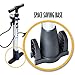 BoG Products Bicycle Floor Pump with Pressure Gauge for Presta & Schrader valves Large Diameter for Quicker Inflation 75PSI Rating Space Saving Folding Base