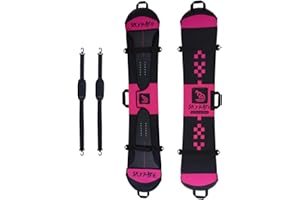 SkyPath Snowboard Cover Sleeve Case with Rubber Bumpers Adjustable Soft Cover with Detachable Double Shoulder Straps