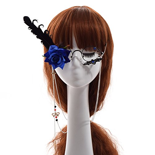 BLESSUME Unisex Steampunk Glasses with Lens