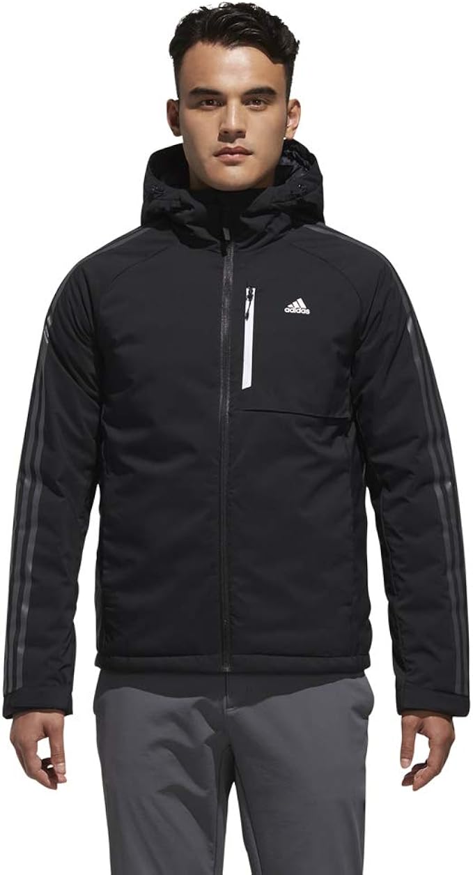 adidas 3 stripes down jacket