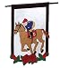 Evergreen Kentucky Derby Double-Sided Appliqué House Flag - 28" W x 44" H