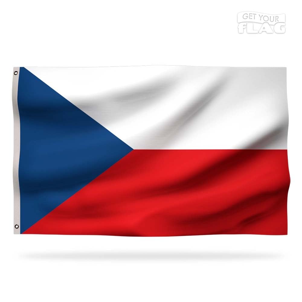 Premium Czech Flag 150x90cm - Very Resistant and Excellent Quality Czech flag with 2 metal eyelets - Be proud of your colors ! — image 1