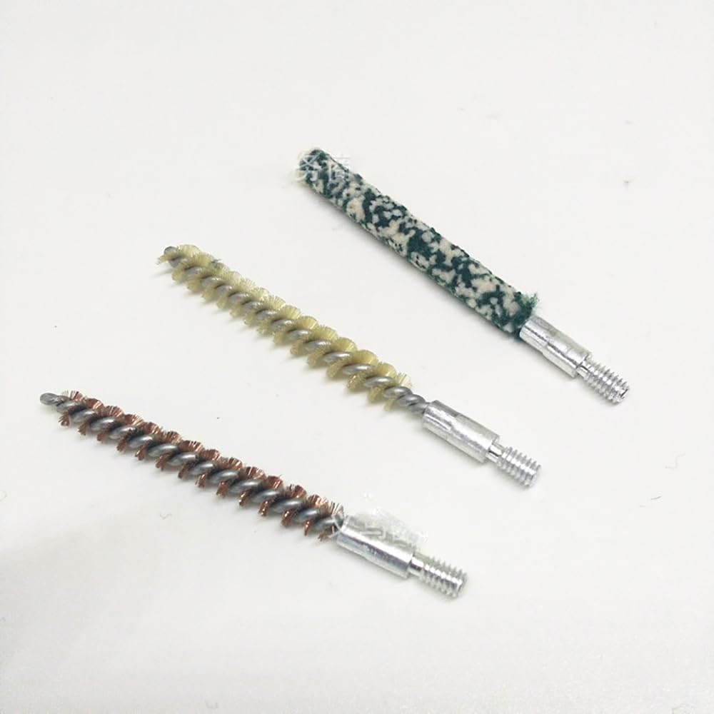 3PCS Gun Cleaning Kit for Gauge Shotgun Barrel Cleaning & Maintenance Kit Tube Cleaning Brush Head Set Clean Brush Tool Parts for Gun Hunting Accessories