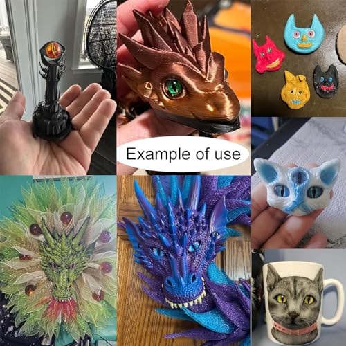 Julie Wang 180PCS Assorted 9Sizes Dragon Eyes Flatback Glass Cabochons for Jewelry Making, Sculpture, DIY Craft Art, Fantasy Model Projects 6mm 8mm 10mm 12mm 15mm 18mm 20mm 25mm 30mm