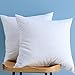 LunarTex Set of 2, Down and Feather Throw Pillow Insert, 100% Cotton, 24X24 inch