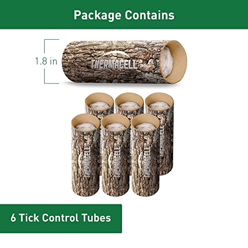 Thermacell Tick Control Tubes for Yards 6 Pack; No Spray, No Mess; Safely Keep Ticks Away