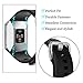 KingAcc Fitbit Ionic Bands, Soft Accessory Replacement Band for Fitbit Ionic, With Metal Buckle Fitness Wristband Strap Women Men (1-Pack, Black, Large)