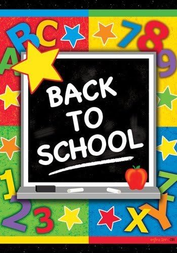 School Days- 12 Inch X 18 Inch Garden Size Decorative Flag