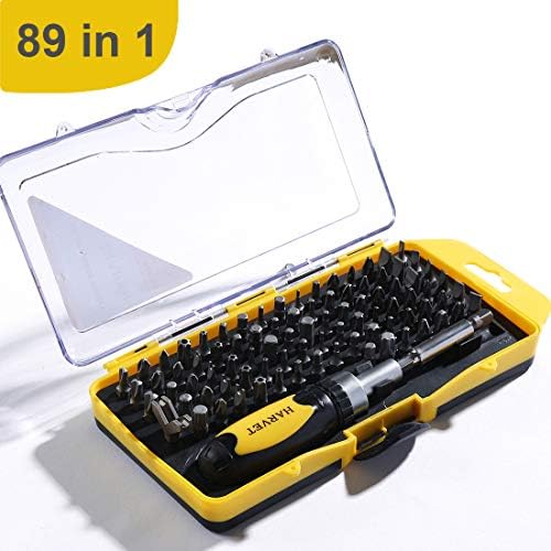 HARVET 89 in 1 Screwdriver Set - Precision Screwdriver Kit with 87 Magnetic Bits,Repair Tools Kit for for iPhone,iPad, Mac,Tablet,Notebook and More
