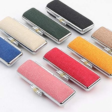 Amazon リンネル調印鑑ケース おしゃれ カラー印鑑ケース かわいい 朱肉付き 高級もみ皮 即日出荷 Bn ブラウン S 印鑑ケース 印箱 文房具 オフィス用品