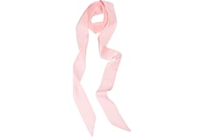 PATIKIL Stylish Ribbon Scarf, Solid Color Skinny Scarf Pure Long Neckerchief Silk Necktie Belts Sash Hair Scarves