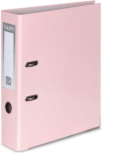 Office Centre Pastel Pink A4 75mm Lever Arch File 32cm x 29cm