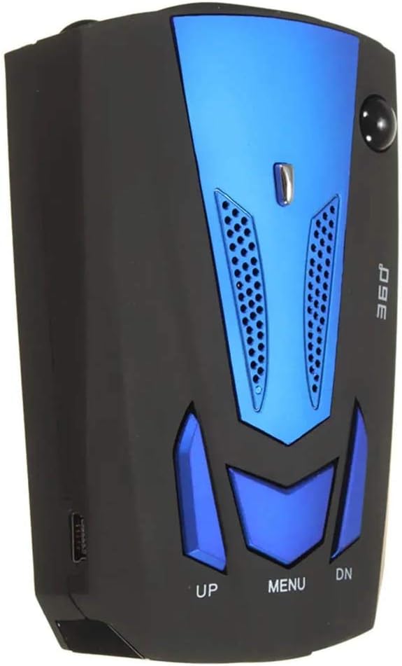 KIMIBen Dash Cam 360° Car Camera Blue V7 Testing System Cobra 16 Band 360° Laser Radar Detector Voice Alerts (Color : Blue, Size : One Size)