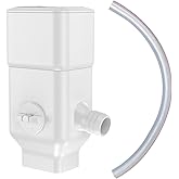Prestantious Downspout Rainwater Diverter Fit for 3"x4" and 2"x3" Downspout | Rainwater Collection System with Adjustable Valve, Downspout Diverter to Divert Water into Rain Barrel,With 4ft. 1-1/4&rdquo; Hose