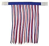 Derby Originals Patriotic Horse Fly Veils/Fringes, Red/White/Blue, Mini Size