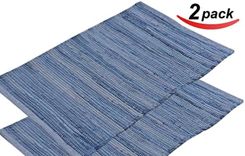 LV RAG RUG SET OF 2 SIZE 20 x 30 TEAL