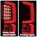 AJP Distributors LED DRL Bar Rear Brake Tail Lights Stop Lamps Housing Assembly Left Right Compatible/Replacement For Silverado 1500 2500 3500 2007 2008 2009 2010 2011 2012 2013 07 08 09 10 11 12 13