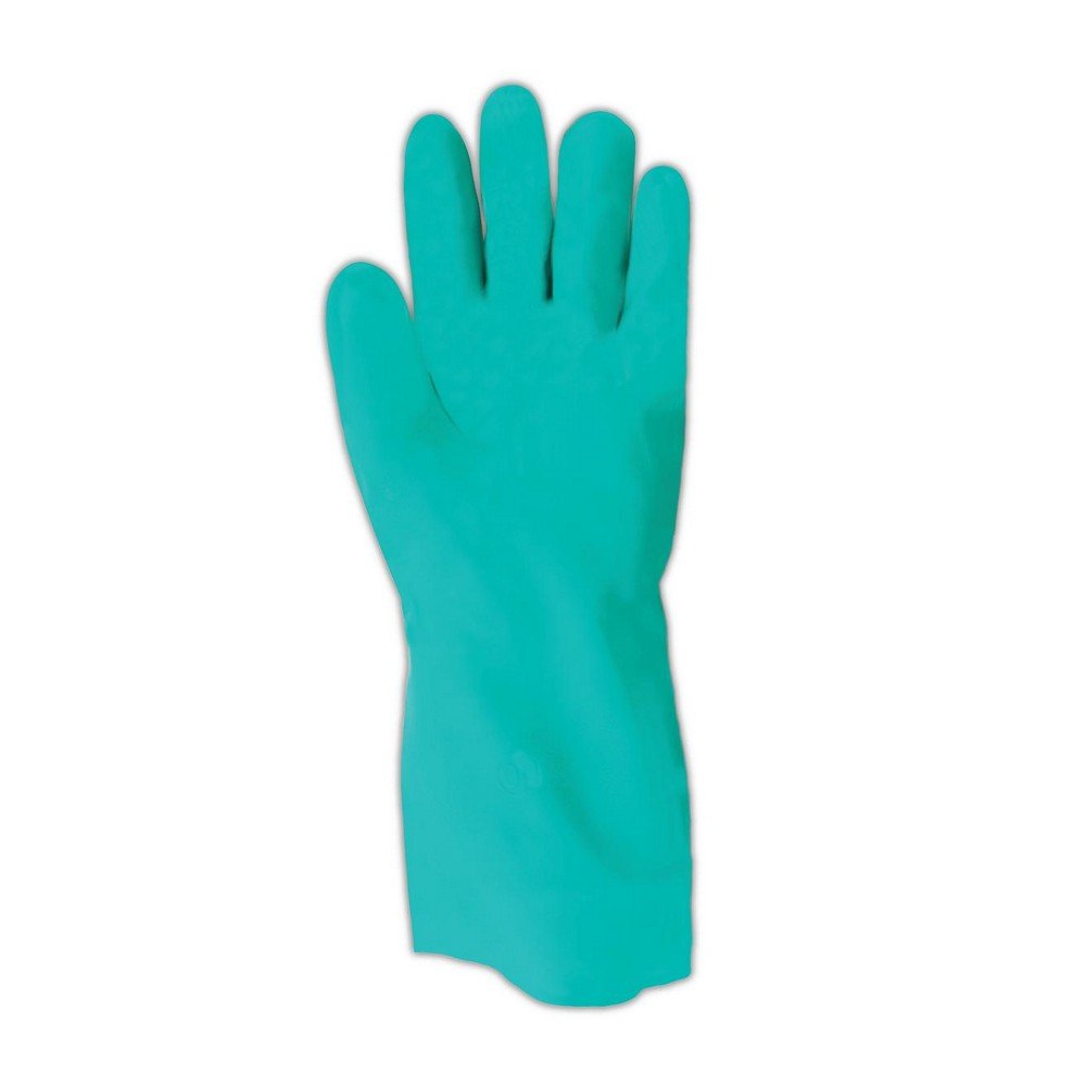 SHOWA 730 Nitrile Cotton Flock-lined Chemical Resistant Glove, Large (Pack of 12 Pairs): Chemical Resistant Safety Gloves: Industrial & Scientific