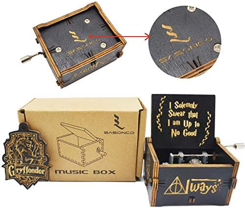 Buy Allamazing Carved Wooden Music Box Hand Crank Musical Box Hand Engraved Wooden Music Box
