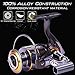 Sougayilang Fishing Reel Spinning -12+1BB Ultralight Smooth Powerful Spinning Reels for Freshwater Saltwater Bass Fishing（13bbdk-6000）