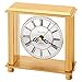 Bulova B1703 Cheryl Mantle Clock | Elegant Design | Brass-Tone Metal Case | Quiet Sweep Movement | Floating Dial