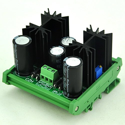 Electronics-salon DIN Rail Mount Step-down Positive/Negative 1.25~37V DC Adjustable Voltage Regulator Module