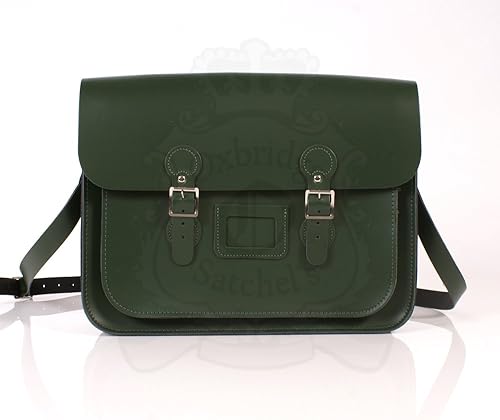 dark green handbag