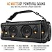 Waterproof Bluetooth Speaker, 40W Portable Wireless Speaker, 8000mAh Power Bank, Shockproof w/TWS, DSP, Stereo, Subwoofer, TF Card & Equalizer, Alpatronix AX500 for Parties, Indoor & Outdoor – Blackthumb 1