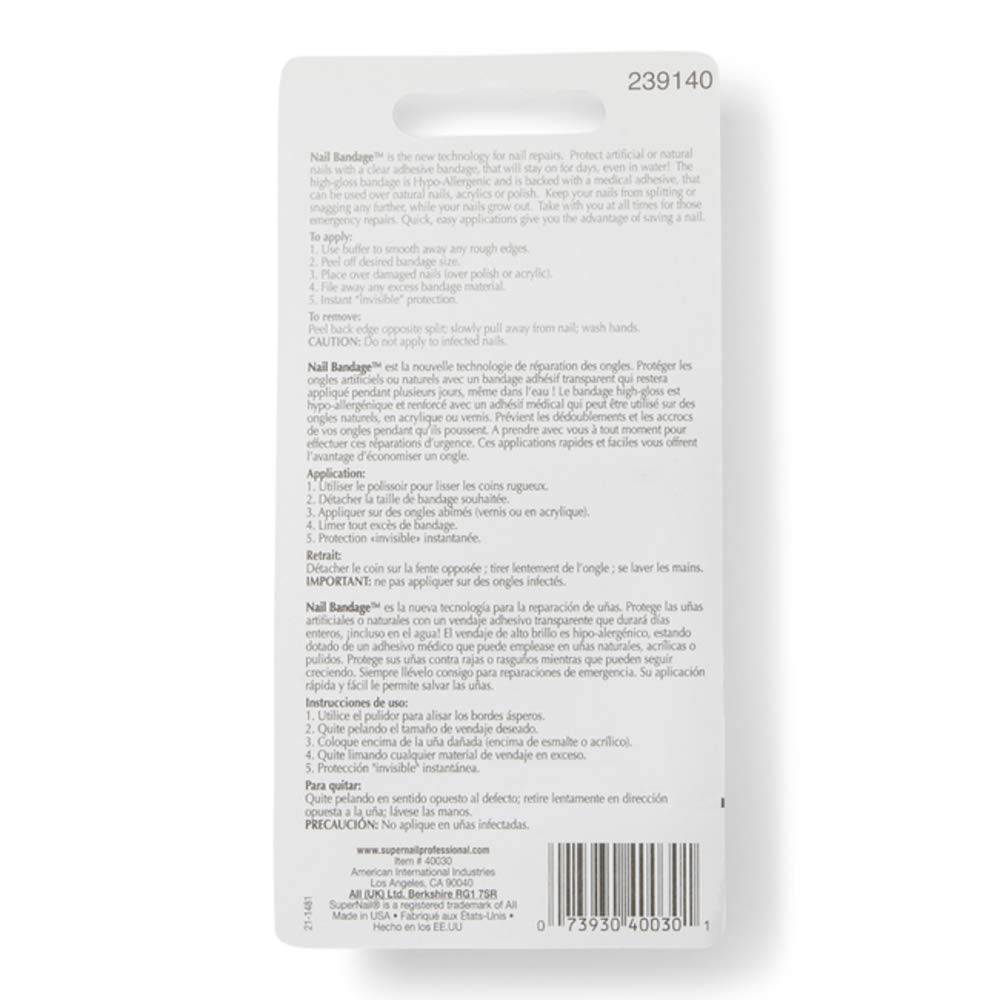 super nail Nail Bandage Instant Nail Repair : False Nails : Beauty