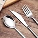 Portable Stainless Steel Flatware Set, Travel Camping Cutlery Set, Portable Utensil Travel Silverware Dinnerware Set with a Waterproof Case (6pcs Stainless steel Flatware Set)