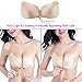 Uniqhia Strapless Bra 2 Pack Self Adhesive Silicone Invisible Push-up Bra for Women