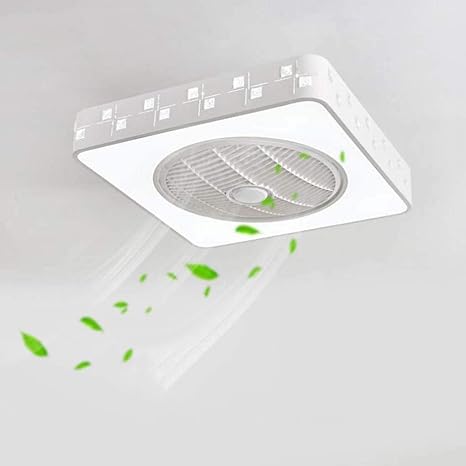 20 Inch Led Ceiling Light With Remote Control 2 In 1 Modern